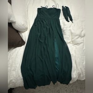 Birdy Grey Chiffon Emerald August Dress - Multi Straps